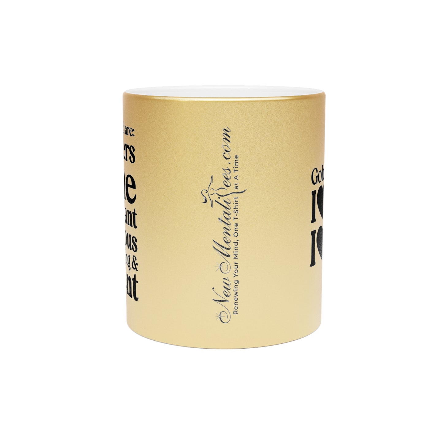 Magnificent Metallic Gold Girls 4 God Mug