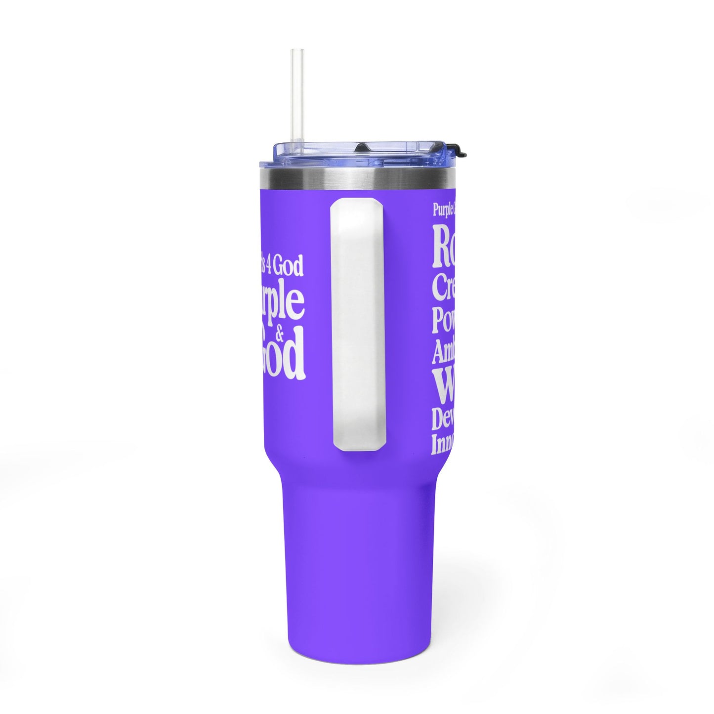 Purple Girls 4 God Colorful Tumbler - Faith Filled Women Who Love Purple
