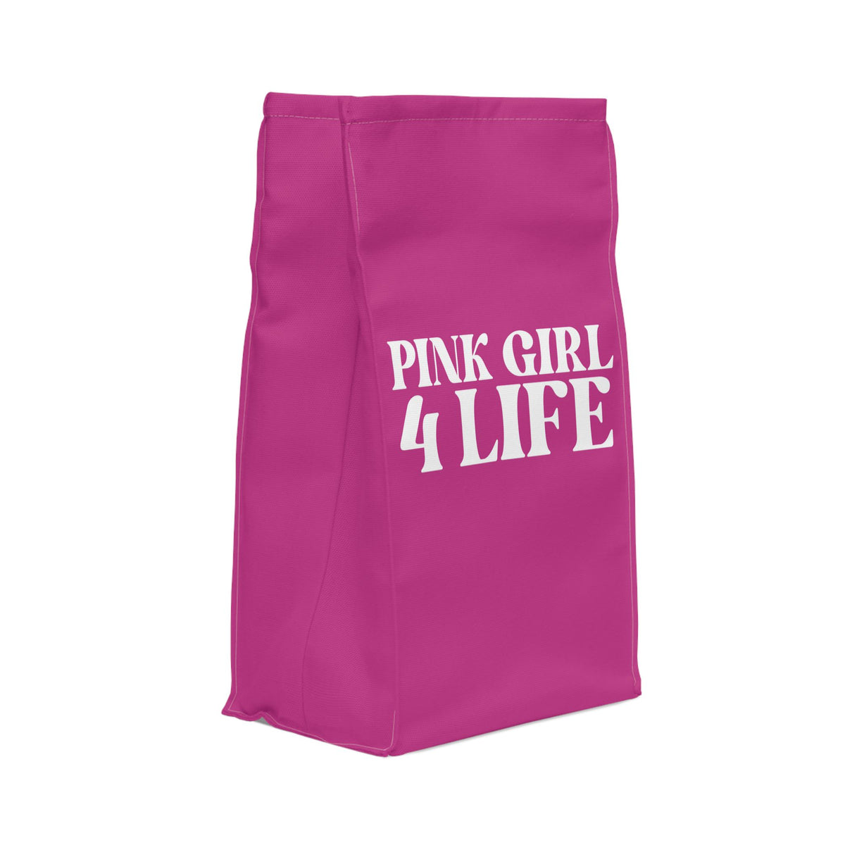 Pink Girl 4 Life Lunch Bag – Double-Sided Inspirational Pink Girl Lunch Tote | Insulated Lunch Bag | Girl Power Lunch Box