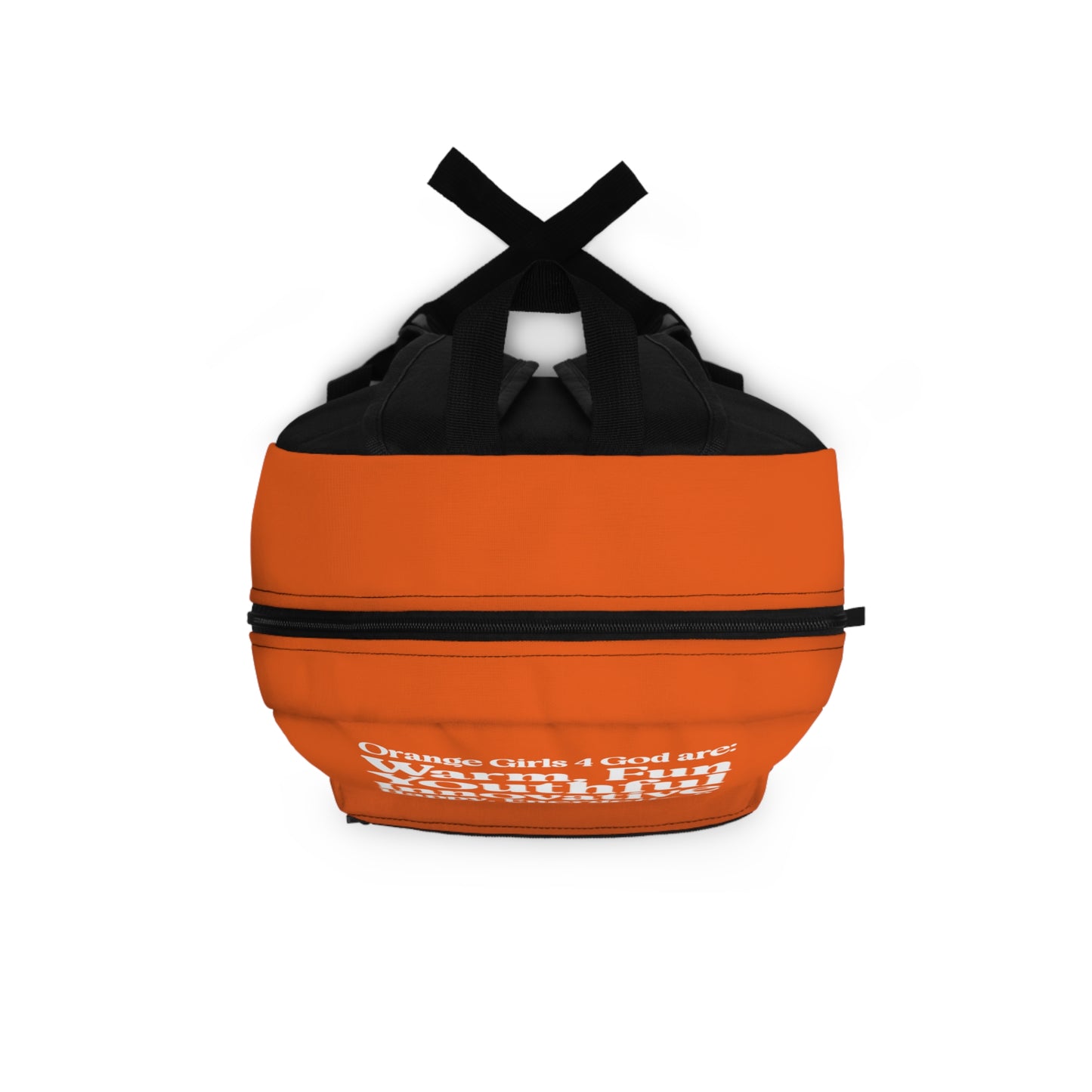 Orange Girls 4 God Backpack – Inspirational Christian Girls School Backpack | Faith-Based Bookbag | Lightweight Travel & School Bag