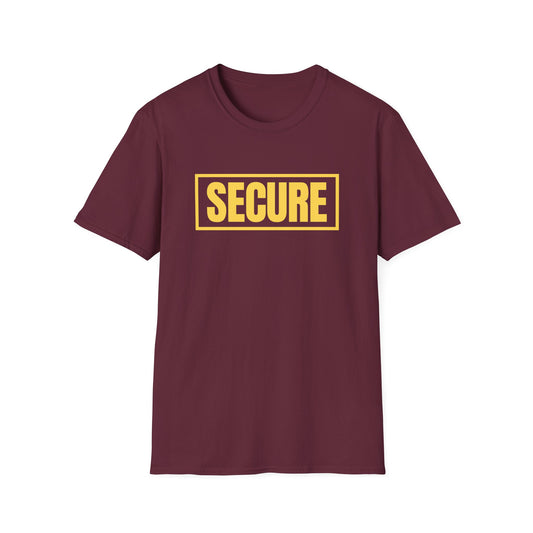 Secure Yellow Design Unisex T-Shirt - Confidence You Can Feel & Faith You Can Wear