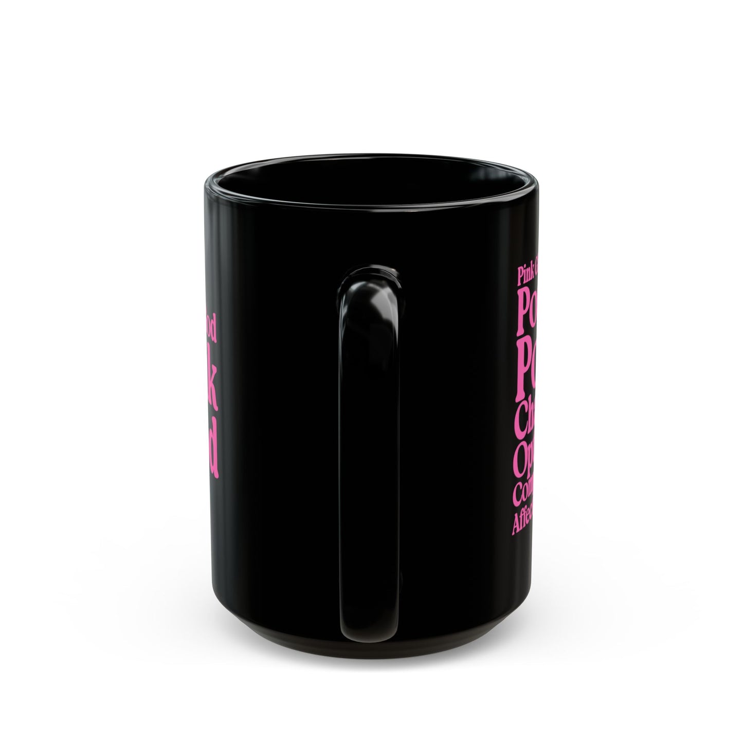 Pink Girls 4 God Mug - Black Contrast Collection