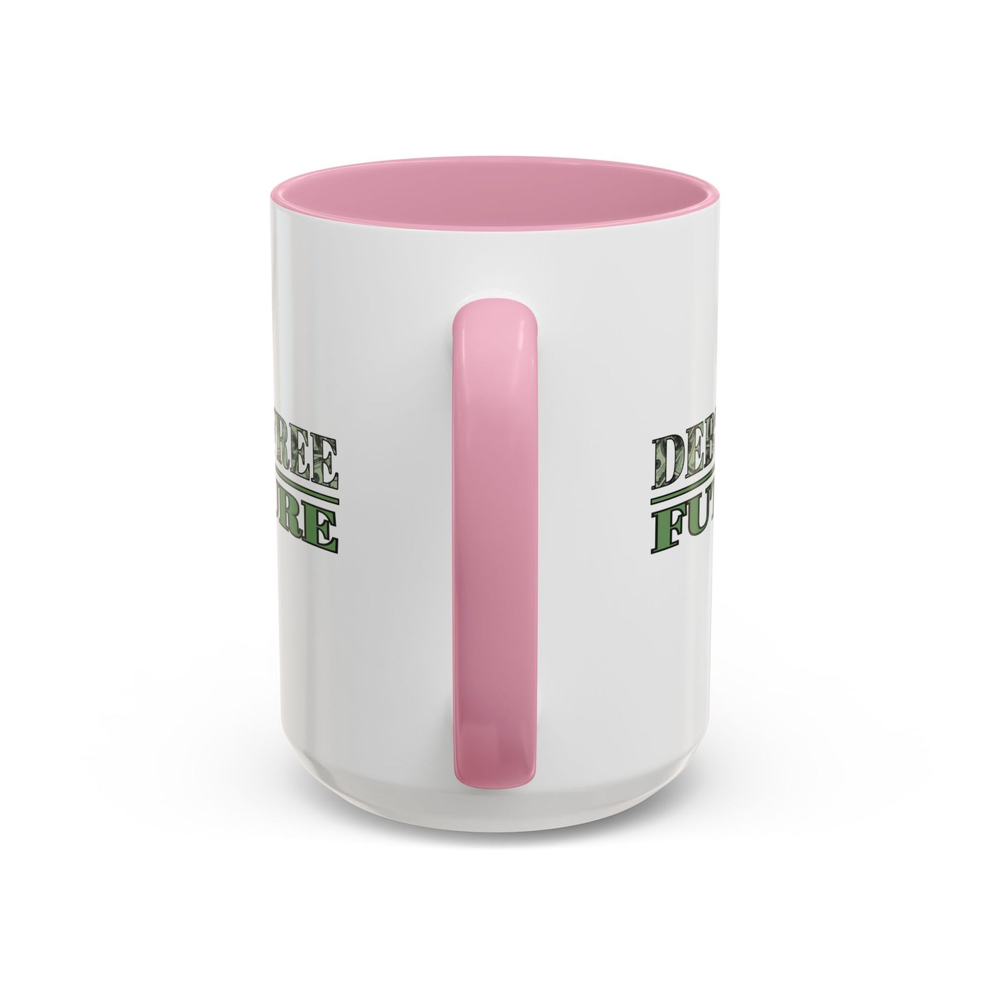 Debt Free Future Mug - More Money Motivation Coffee Cup - Pink, Black, Green