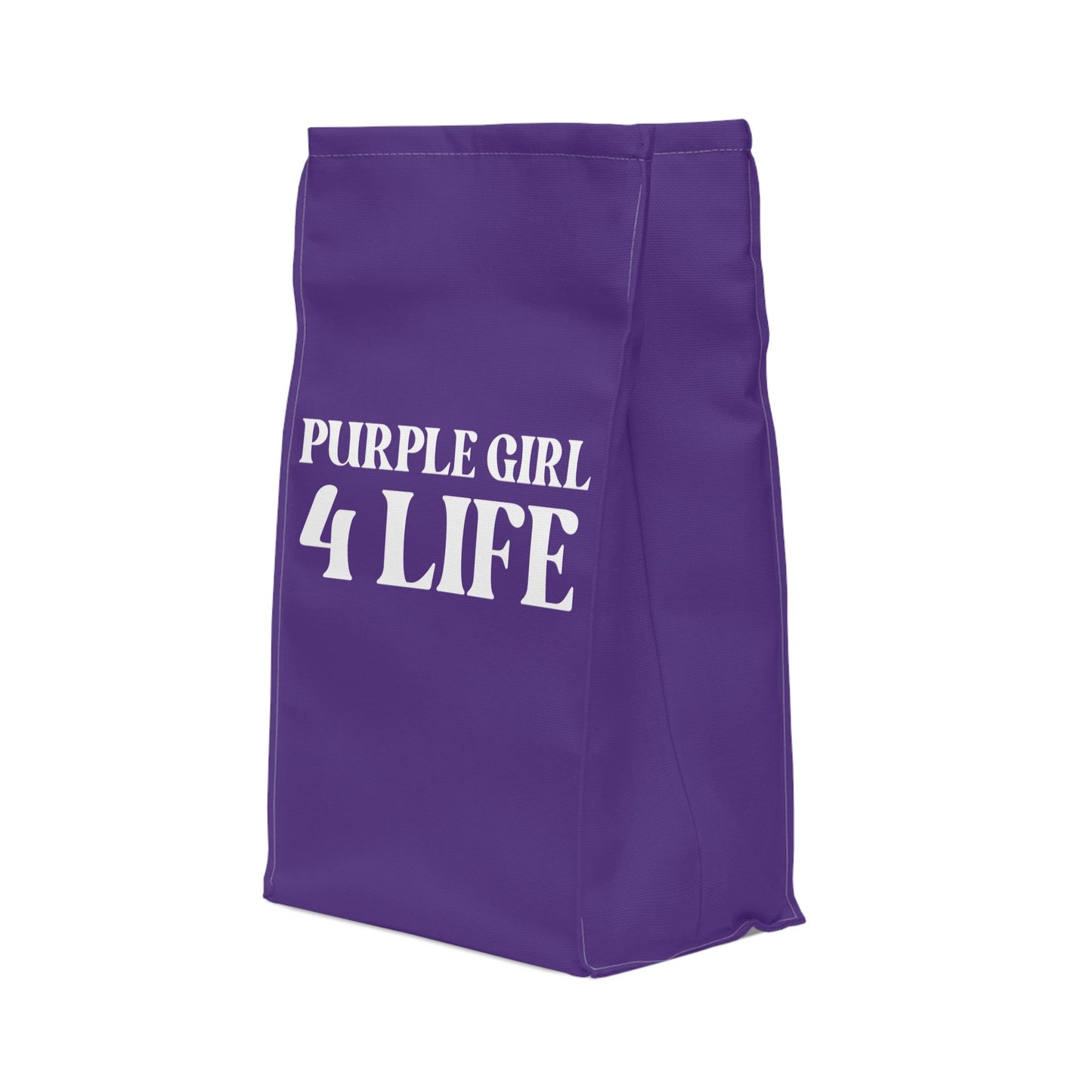 Purple Girl 4 Life Lunch Bag – Double-Sided Inspirational Purple Girl Lunch Tote | Insulated Lunch Bag | Girl Power Lunch Box