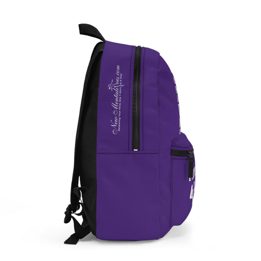 Purple Girl 4 Life Backpack – Inspirational Girls School Backpack | Girl Power Bookbag | Lightweight Travel, School & Everyday Bag