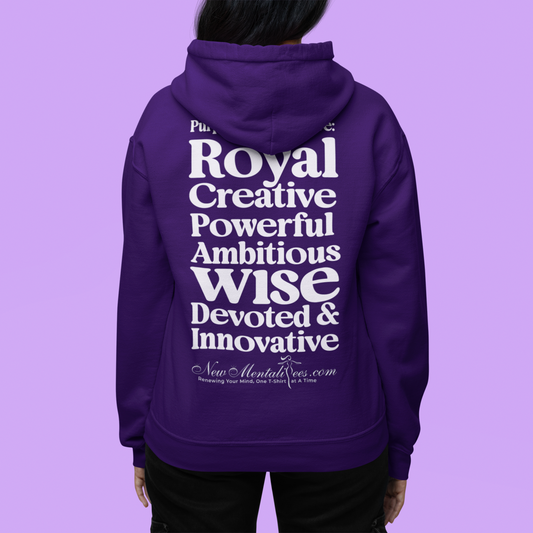Purple Girls 4 God Youth Hoodie - You Are Royal, Creative, Powerful, Ambitious, Wise, Devoted, and Innovative!