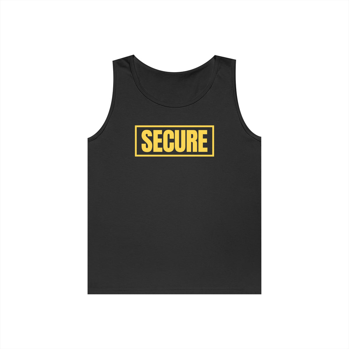 Secure Unisex Tank Top – Yellow Design - Inspirational Confidence Tank | Positive Mindset Apparel | Inner Healing Inspired Graphic Tank for Men & Women