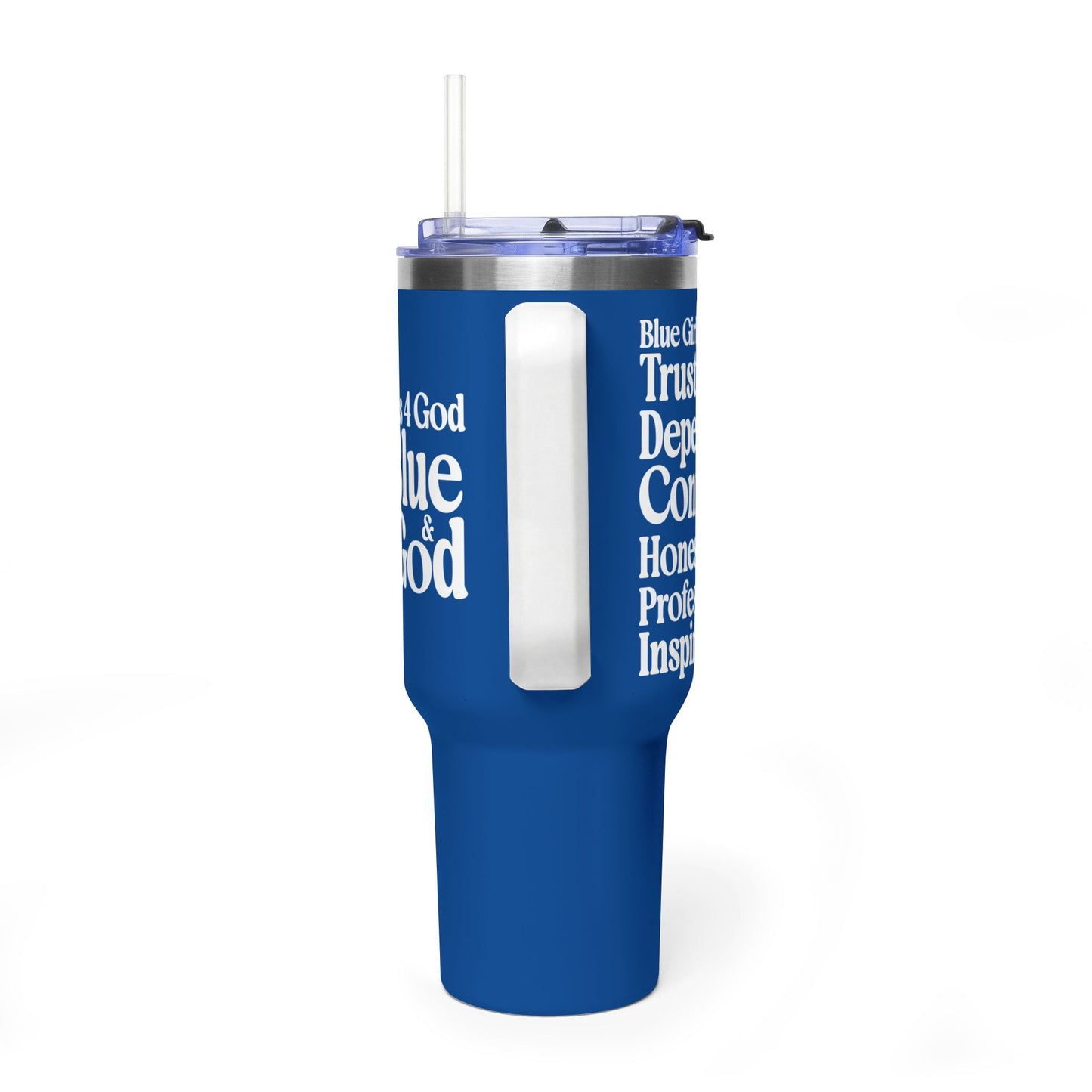 Blue Girls 4 God Colorful Tumbler - Faith Filled Women Who Love Blue