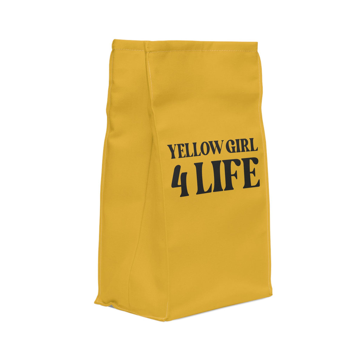 Yellow Girl 4 Life Lunch Bag – Double-Sided Inspirational Yellow Girl Lunch Tote | Insulated Lunch Bag | Girl Power Lunch Box