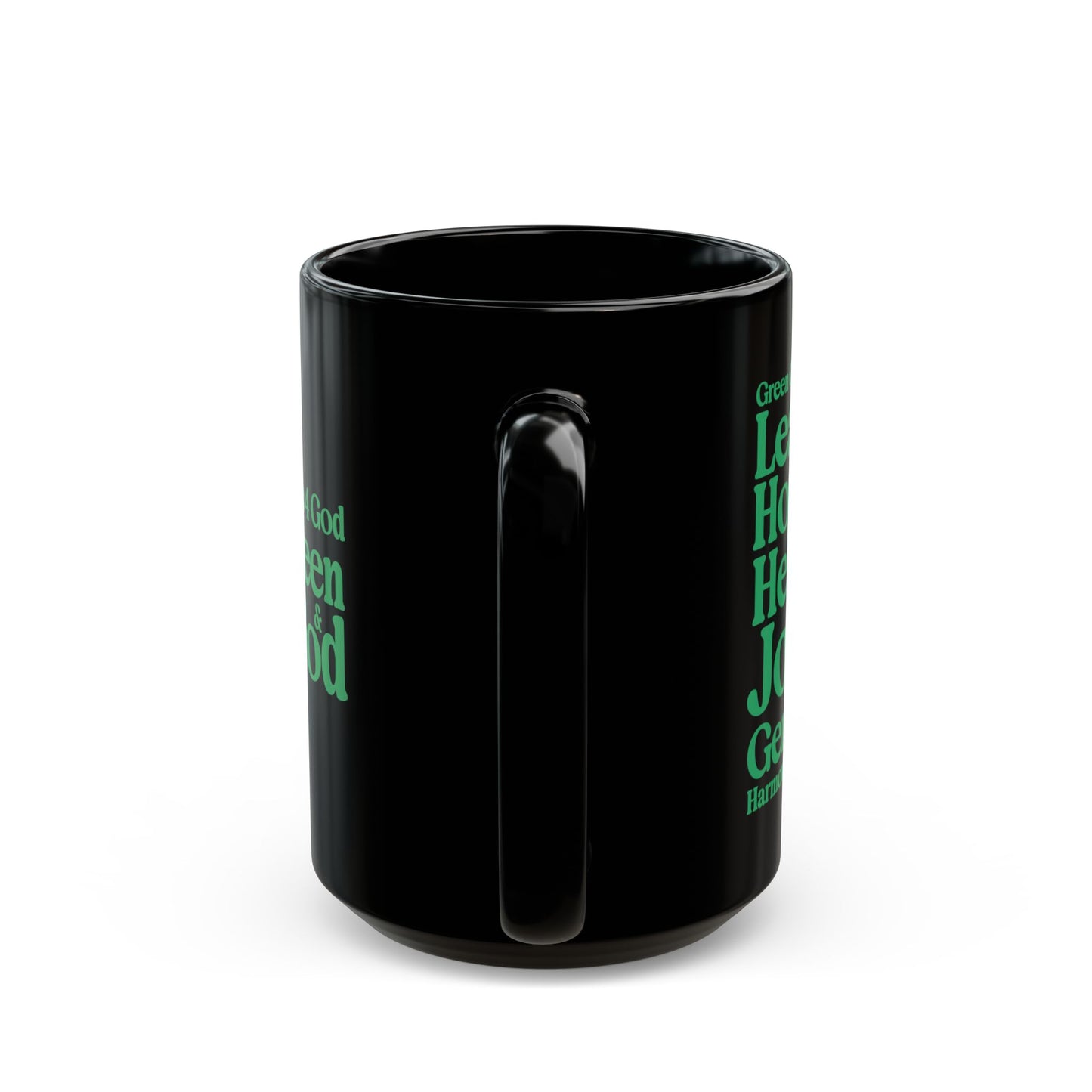 Green Girls 4 God Mug - Black Contrast Collection