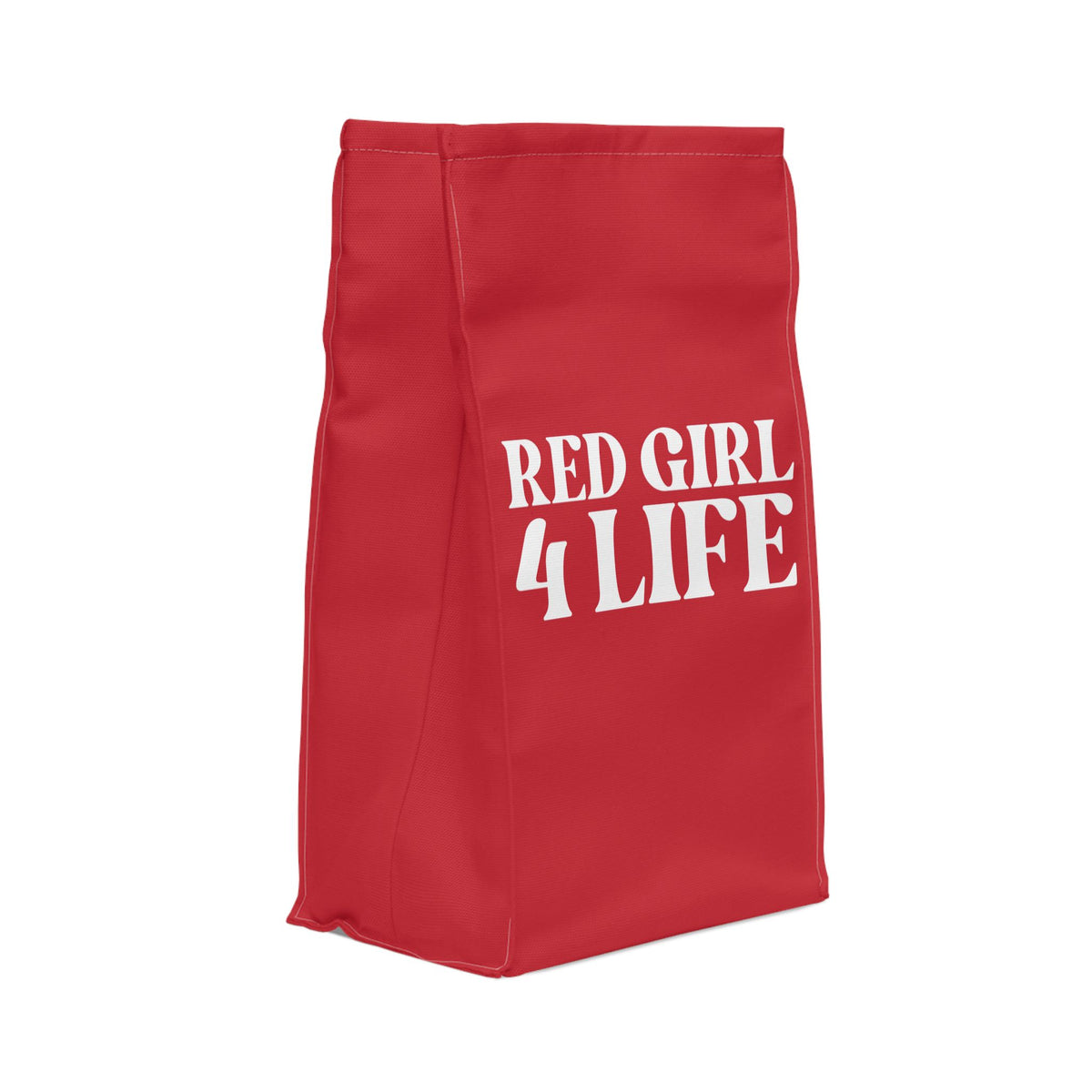Red Girl 4 Life Lunch Bag – Double-Sided Inspirational Red Girl Lunch Tote | Insulated Lunch Bag | Girl Power Lunch Box
