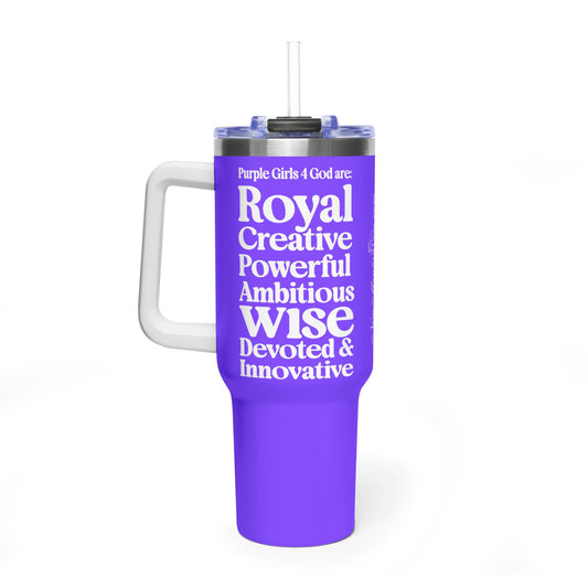 Purple Girls 4 God Colorful Tumbler - Faith Filled Women Who Love Purple