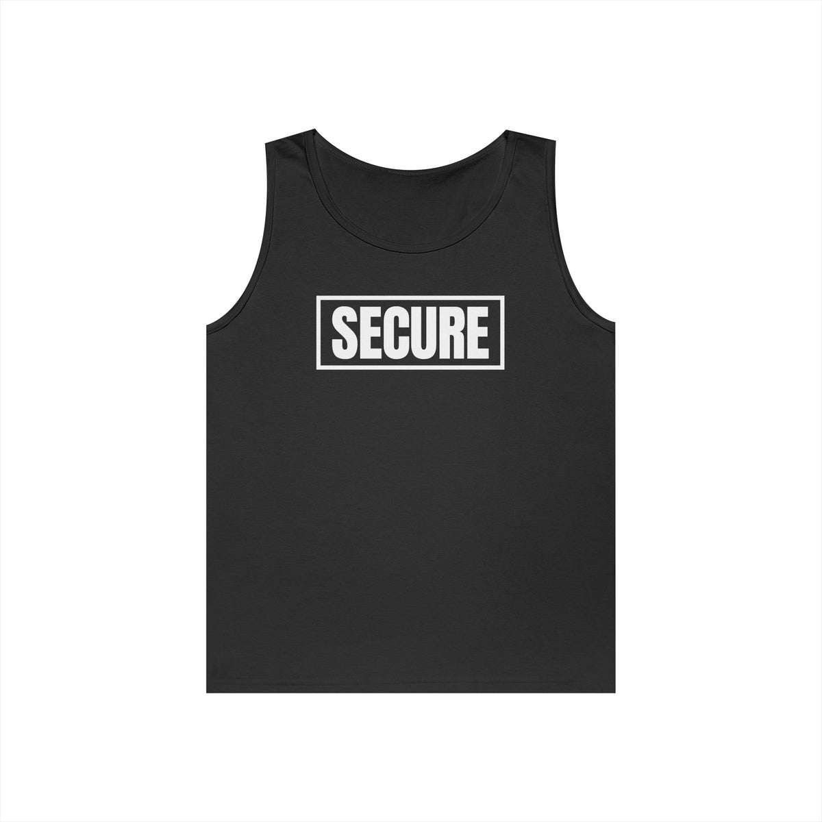 Secure Unisex Tank Top – White Design - Inspirational Confidence Tank | Positive Mindset Apparel | Inner Healing Inspired Graphic Tank for Men & Women