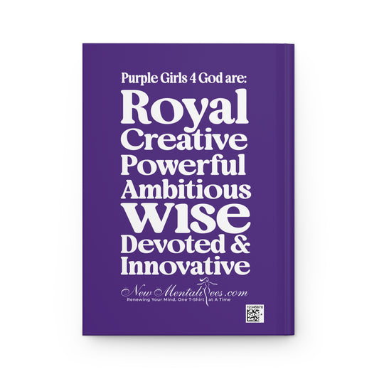 Purple Girls for God Hardcover Journal – Double-Sided Inspirational Notebook | Matte Hardcover | 150 Lined Pages | Gift for Women & Girls