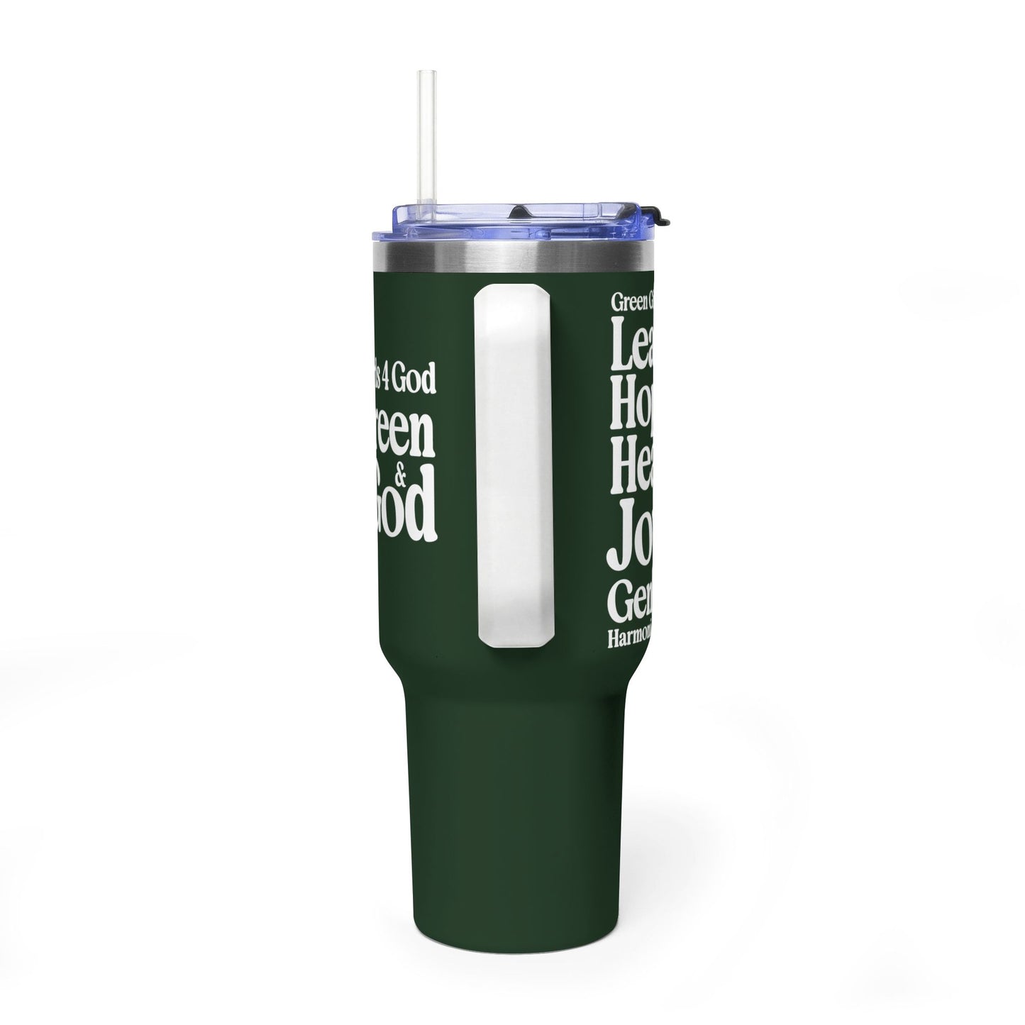 Green Girls 4 God Colorful Tumbler - Faith Filled Women Who Love Green