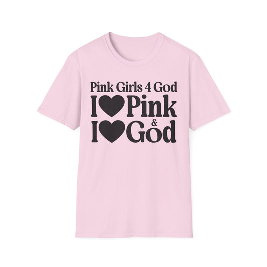 Pink Girls 4 God Adult T-Shirt -You are Positive, Polite, Charming, Optimistic, Compassionate, Affectionate, and Kind!