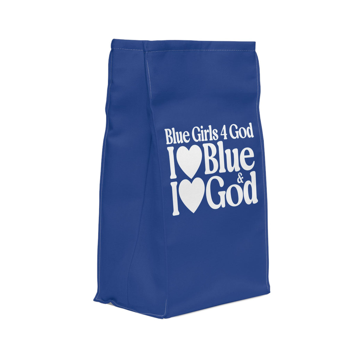 Blue Girls 4 God Lunch Tote – Double-Sided Inspirational Faith Lunch Bag | Insulated Lunch Bag | Gift for Girls & Women