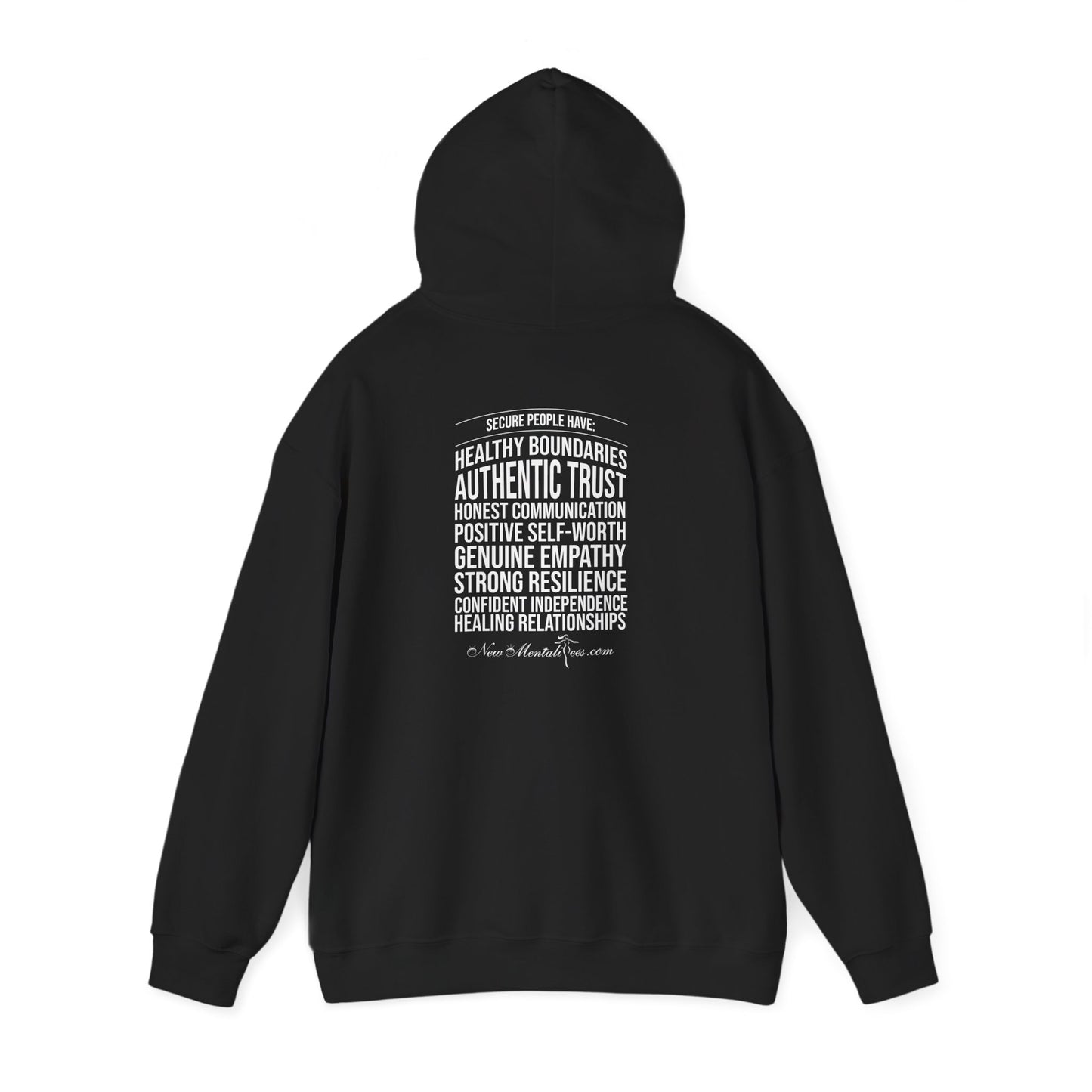 Secure White Design Unisex Hoodie - Confidence You Can Feel & Faith You Can Wear