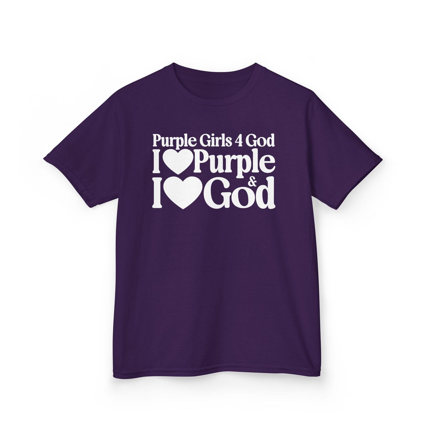 Purple Girls 4 God Youth T-shirt - You Are Royal, Creative, Powerful, Ambitious, Wise, Devoted, and Innovative!