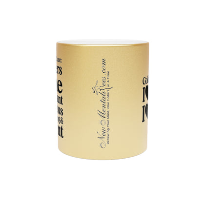 Magnificent Metallic Gold Girls 4 God Mug