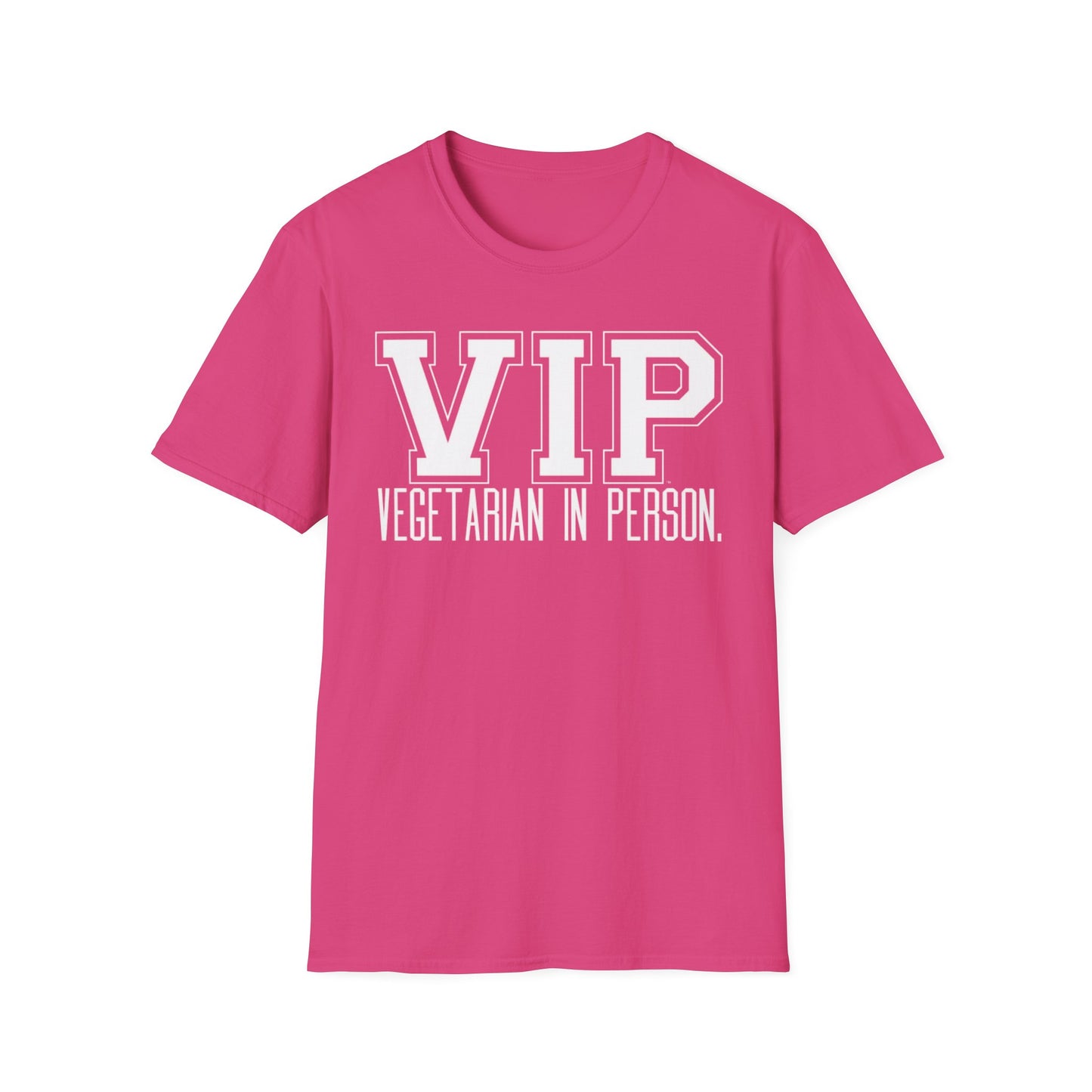 VIP Vegetarian Unisex T-shirt, Vegetarian In Person Statement Conversation Starter Tee