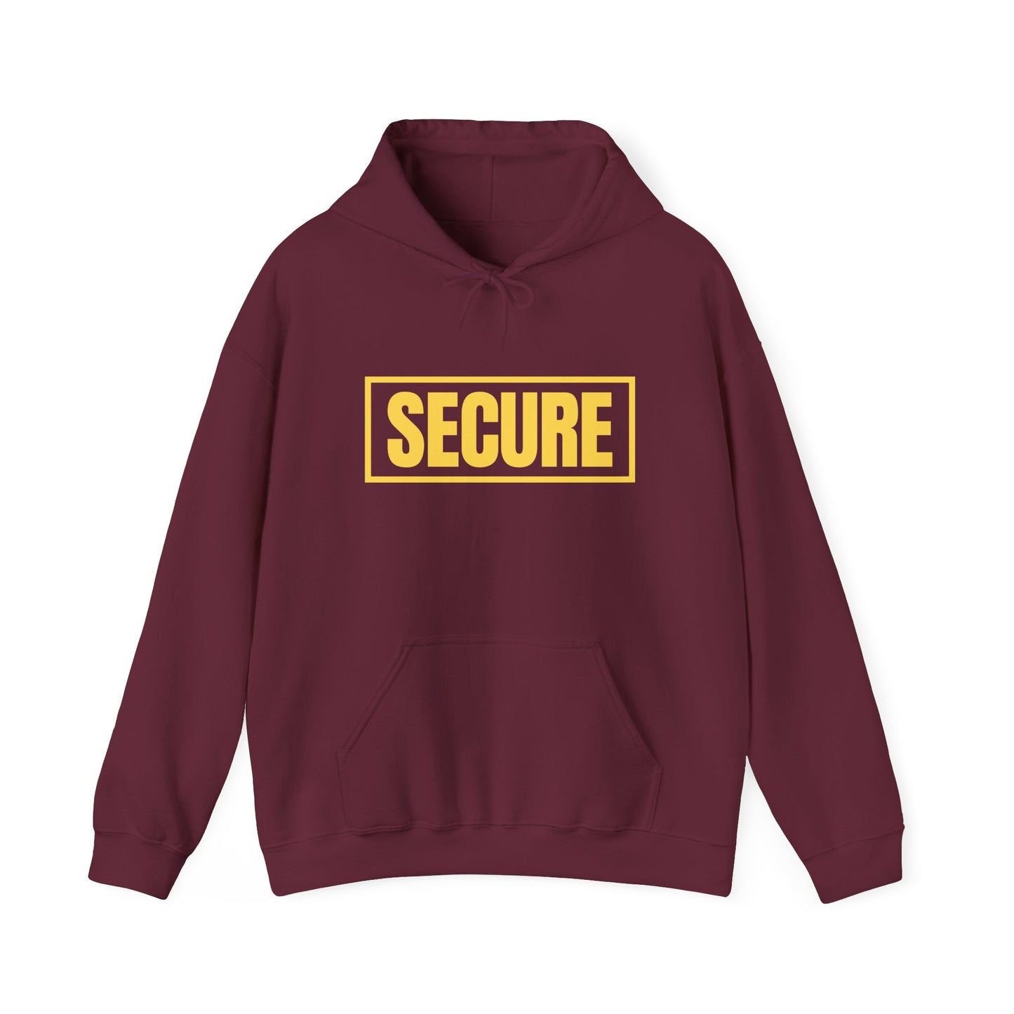 Secure Yellow Design Unisex Hoodie - Confidence You Can Feel & Faith You Can Wear