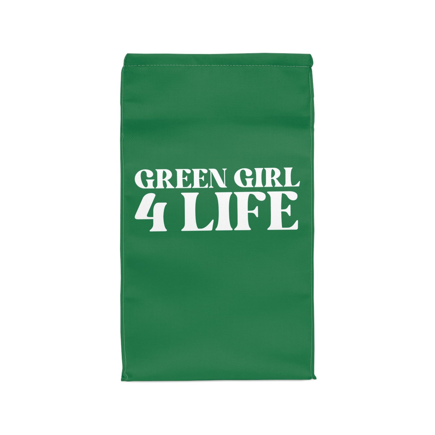 Green Girl 4 Life Lunch Bag – Double-Sided Inspirational Green Girl Lunch Tote | Insulated Lunch Bag | Girl Power Lunch Box