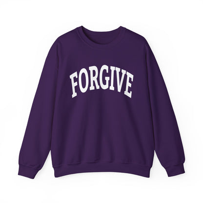 FREELY FORGIVE Collegiate Style Sweathirt | Faith-Based Sweatshirt | Christian Streetwear | Inspirational Gift
