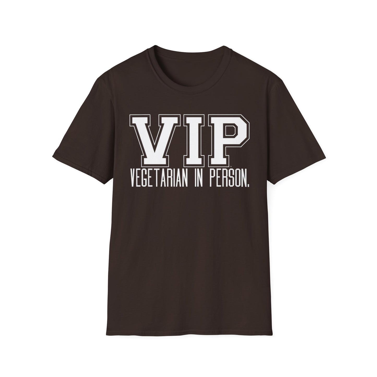 VIP Vegetarian Unisex T-shirt, Vegetarian In Person Statement Conversation Starter Tee