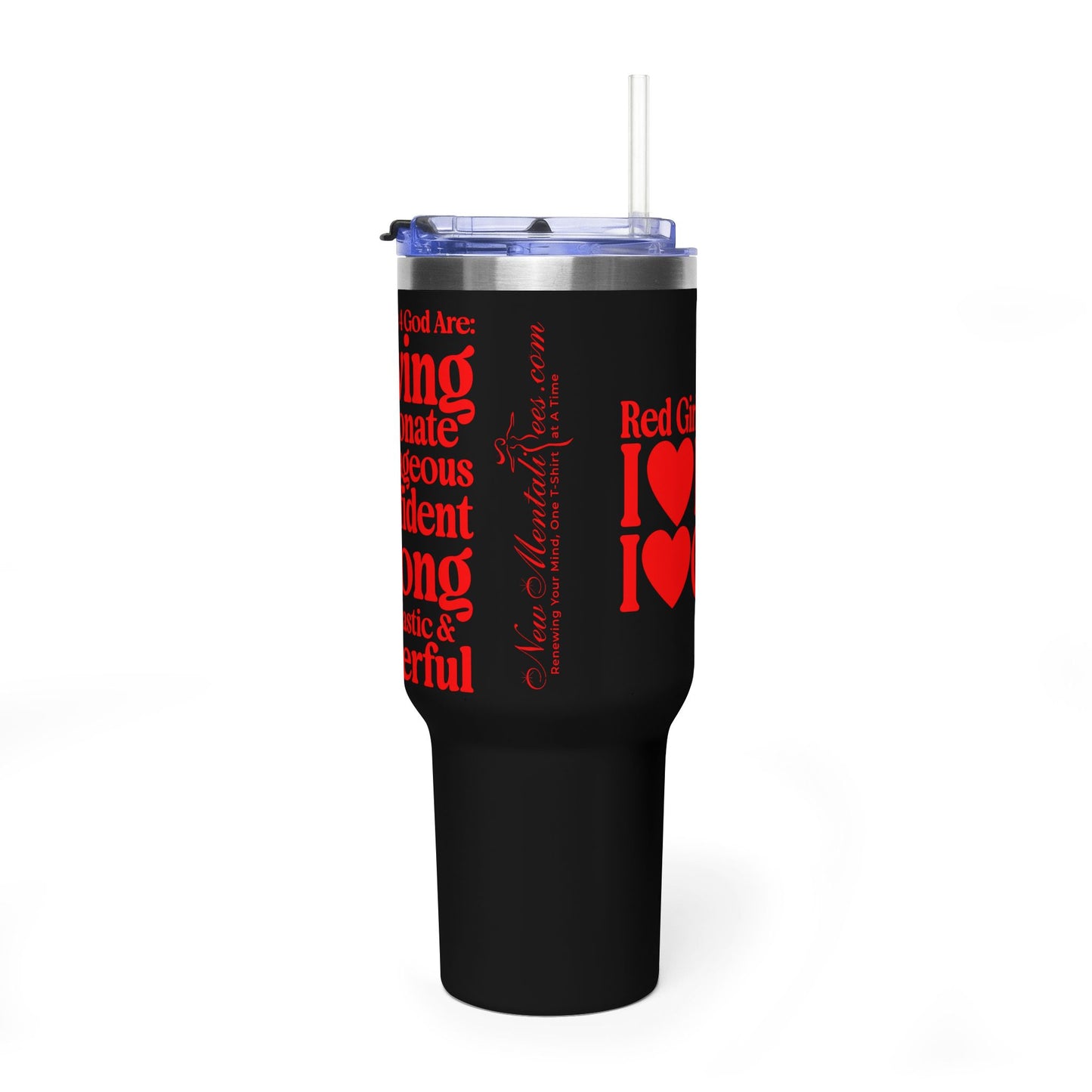 Red Girls 4 God Colorful Tumbler - Faith Filled Women Who Love Red