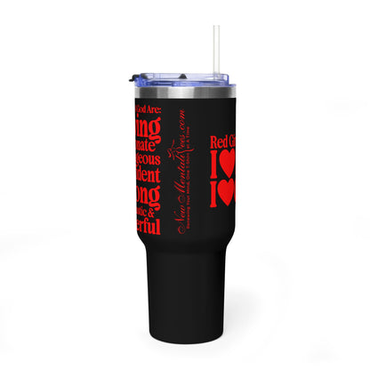 Red Girls 4 God Colorful Tumbler - Faith Filled Women Who Love Red