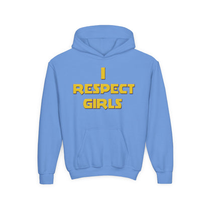 I Respect Girls Youth Hoodie - Real Young King Energy