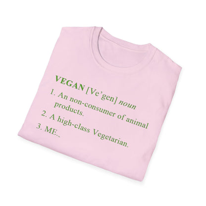 Vegan Definition Unisex T-Shirt - Funny & Bold Plant-Based Statement Tee