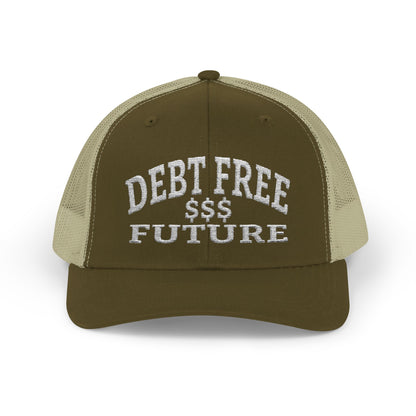 My Bold Bright Debt Free Future – Financial Freedom Affirmation Embroidered Baseball Cap, Unisex Adjustable, Financial Freedom Gift