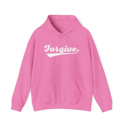 HomeRun Forgive Hoodie | Baseball Script Hoodie | Inspirational Graphic Hoodie | Positive Message Pullover | Motivational Unisex Hoodie