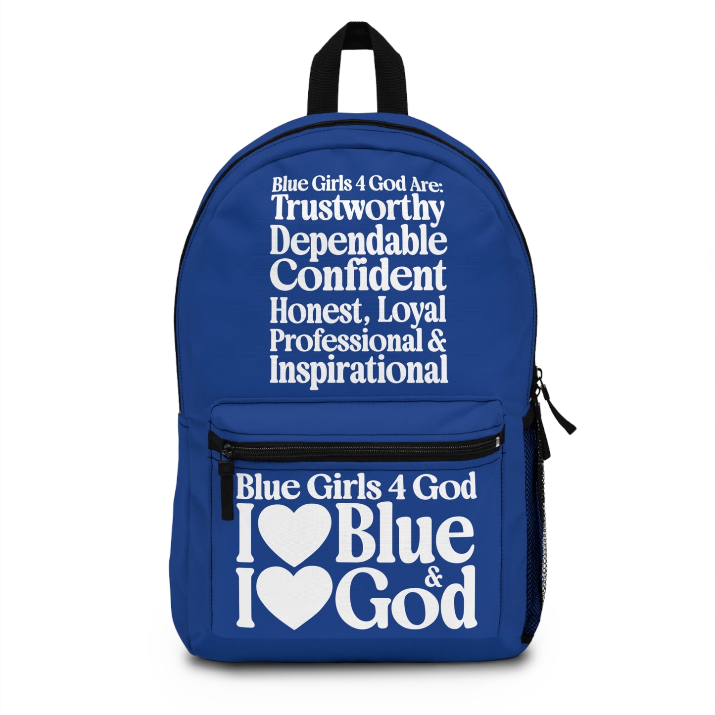 💙 Blue Girls 4 God Backpack – Inspirational Christian Girls School Backpack | Faith-Based Bookbag | Lightweight Travel & School Bag