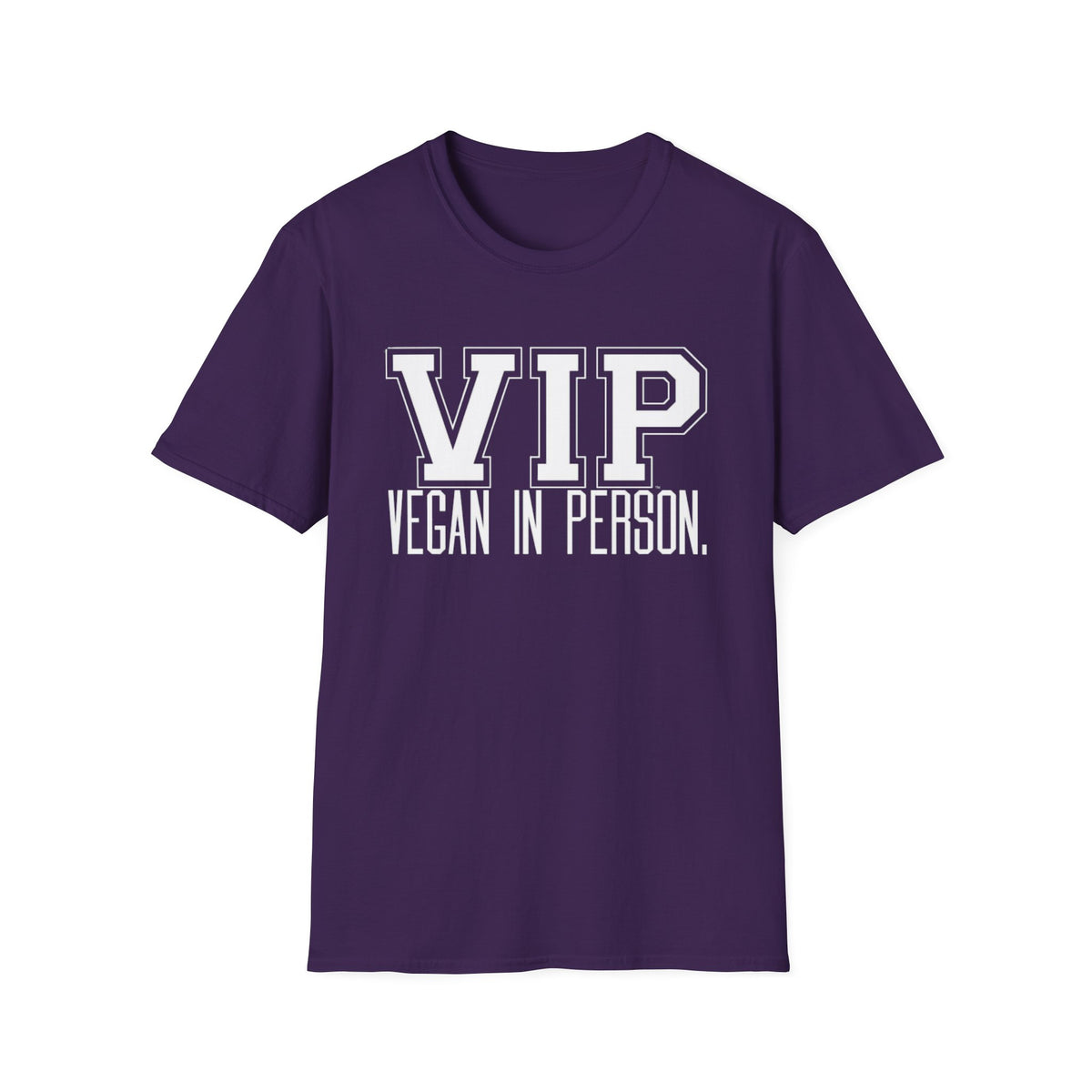 VIP Vegan Unisex T-Shirt, Vegan In Person Statement Conversation Starter Tee