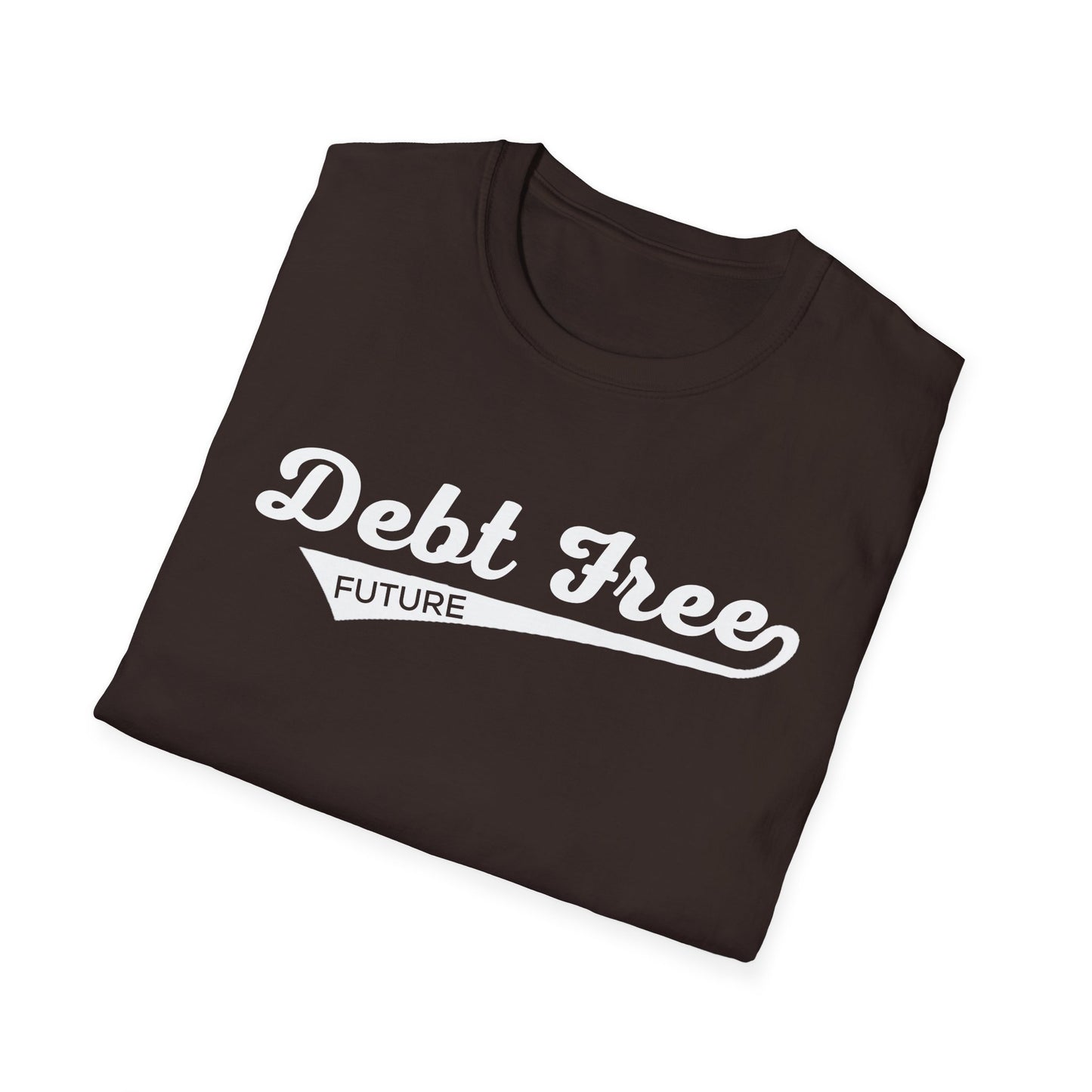 Debt Free Future Baseball Script Unisex T-Shirt - Motivational Money Mindset - Debt-Free Lifestyle Gift