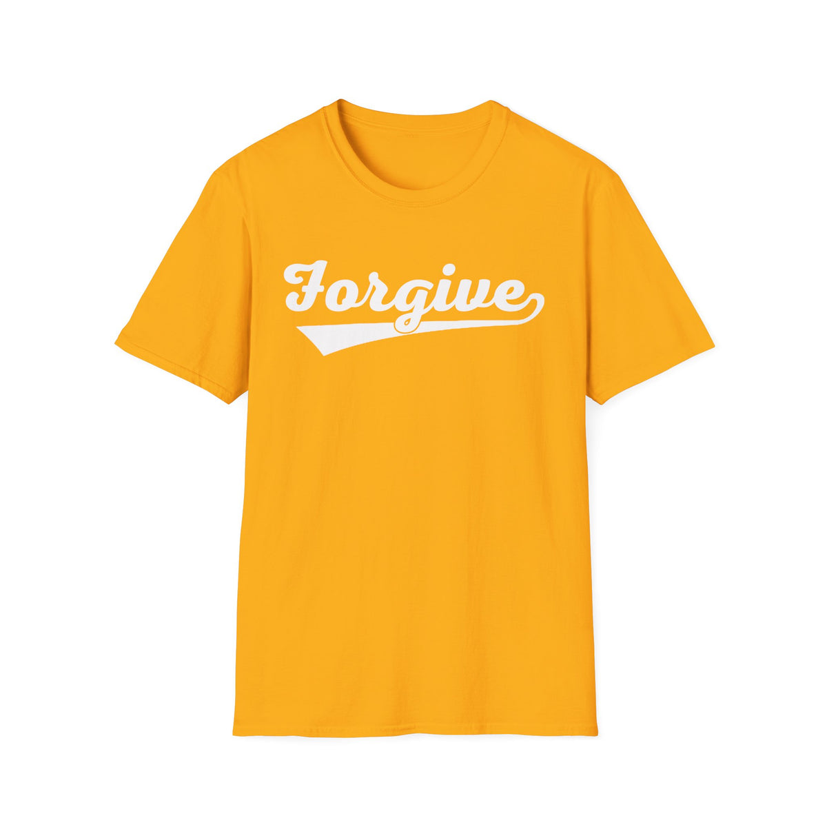 HomeRun Forgive Unisex T-Shirt | Baseball Script Tee | Inspirational Graphic Shirt | Positive Message Apparel | Motivational Unisex Shirt