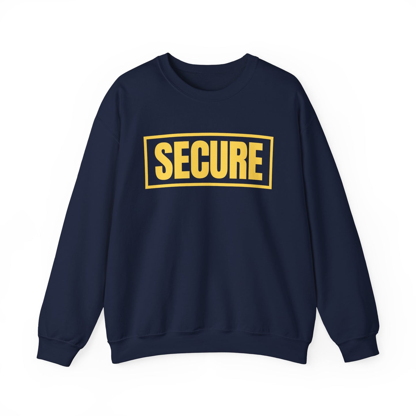 Secure Yellow Design Unisex Sweatshirt - Confidence You Can Feel & Faith You Can Wear