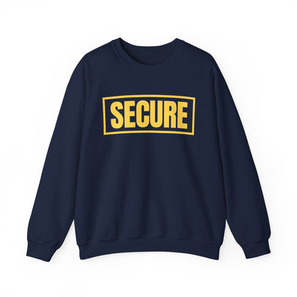 Secure Yellow Design Unisex Sweatshirt - Confidence You Can Feel & Faith You Can Wear
