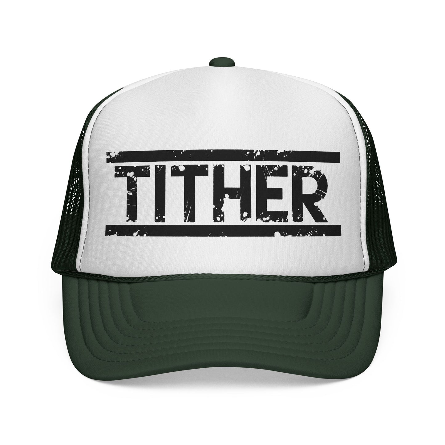 Tough Tither Trucker Hat | Faith-Based Christian Cap, Adjustable Unisex Tithing Hat, Church Wear, Gift for Believers