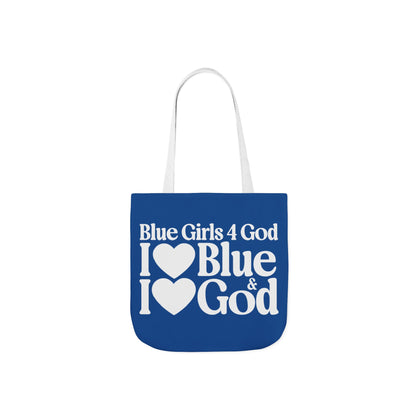 Blue Girls 4 God Tote Bag - You Are Trustworthy, Dependable, Confident, Honest, Loyal, Professional, and Inspirational!