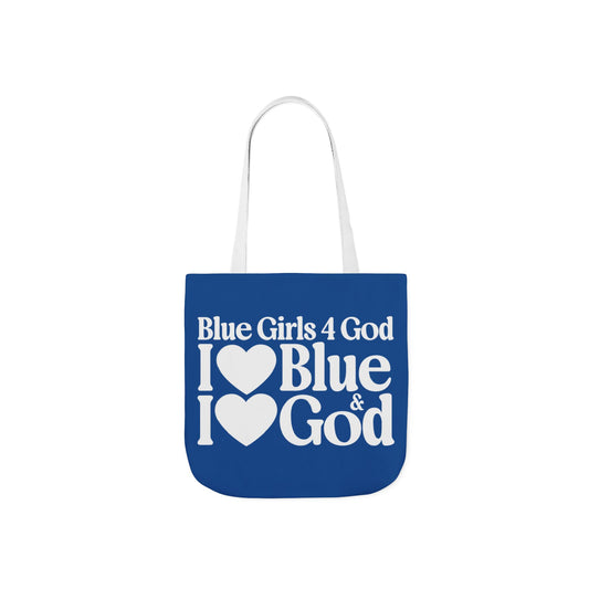 Blue Girls 4 God Tote Bag - You Are Trustworthy, Dependable, Confident, Honest, Loyal, Professional, and Inspirational!