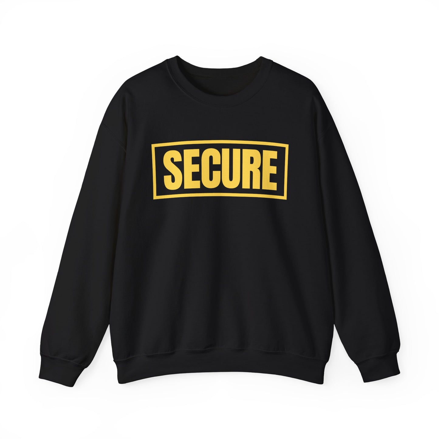 Secure Yellow Design Unisex Sweatshirt - Confidence You Can Feel & Faith You Can Wear