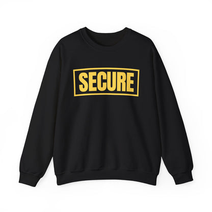 Secure Yellow Design Unisex Sweatshirt - Confidence You Can Feel & Faith You Can Wear