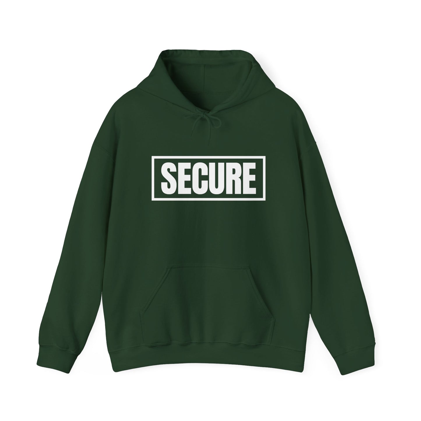 Secure White Design Unisex Hoodie - Confidence You Can Feel & Faith You Can Wear