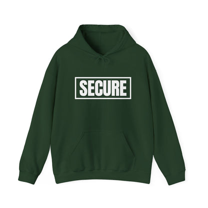 Secure White Design Unisex Hoodie - Confidence You Can Feel & Faith You Can Wear