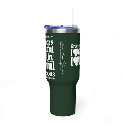Green Girls 4 God Colorful Tumbler - Faith Filled Women Who Love Green