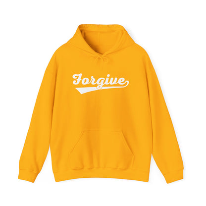 HomeRun Forgive Hoodie | Baseball Script Hoodie | Inspirational Graphic Hoodie | Positive Message Pullover | Motivational Unisex Hoodie